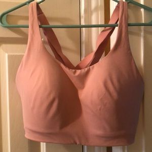Lulu sports bra pink